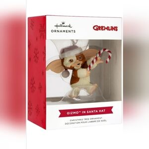 Hallmark Gremlins Gizmo in Santa Hat Christmas Ornament